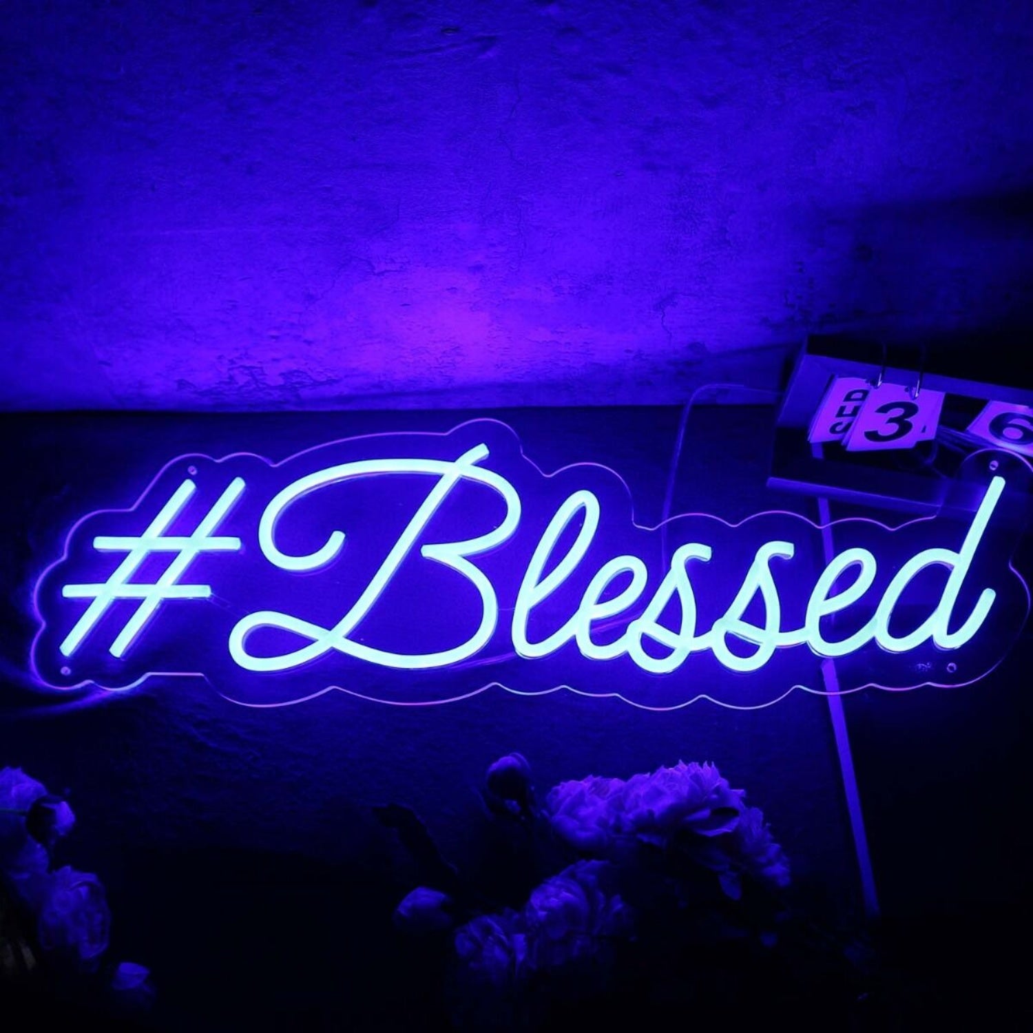 Blessed Blue Led Neon Sign - Shineneon