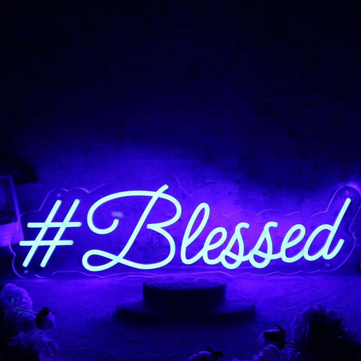 Blessed Blue Led Neon Sign - Shineneon