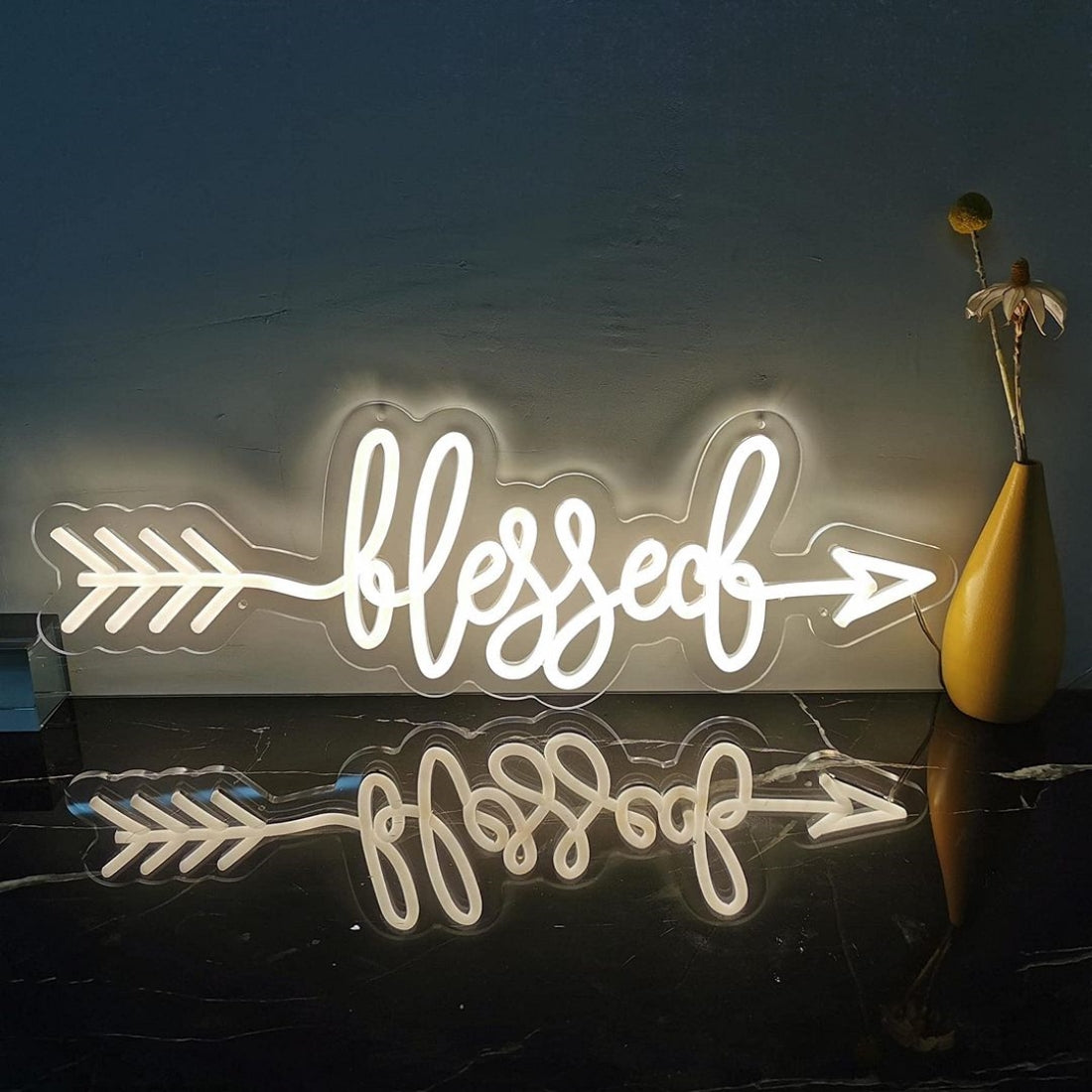 Blessed Led Sign Business Neon Signs Wall Art