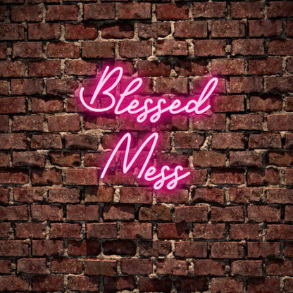 Blessed Mess Neon Sign | Shineneon