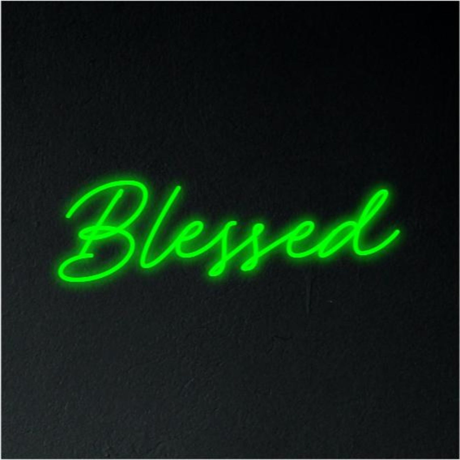 Blessed Turquoise Led Neon Sign For Bedroom Studio Wall Art | Shineneon