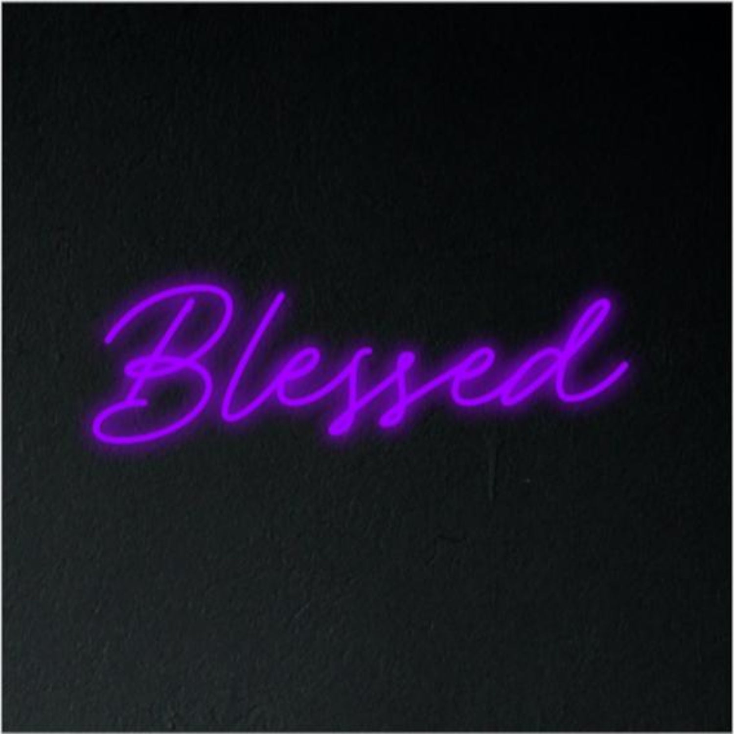 Blessed Turquoise Led Neon Sign For Bedroom Studio Wall Art | Shineneon