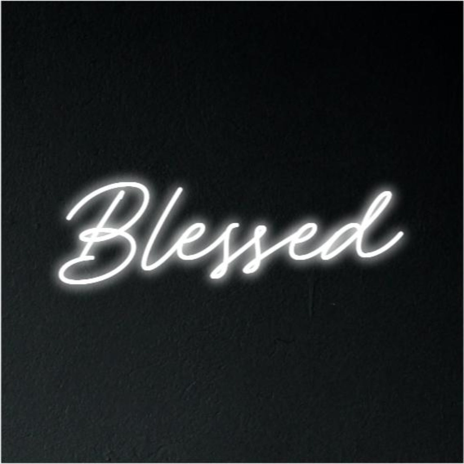 Blessed Turquoise Led Neon Sign For Bedroom Studio Wall Art | Shineneon