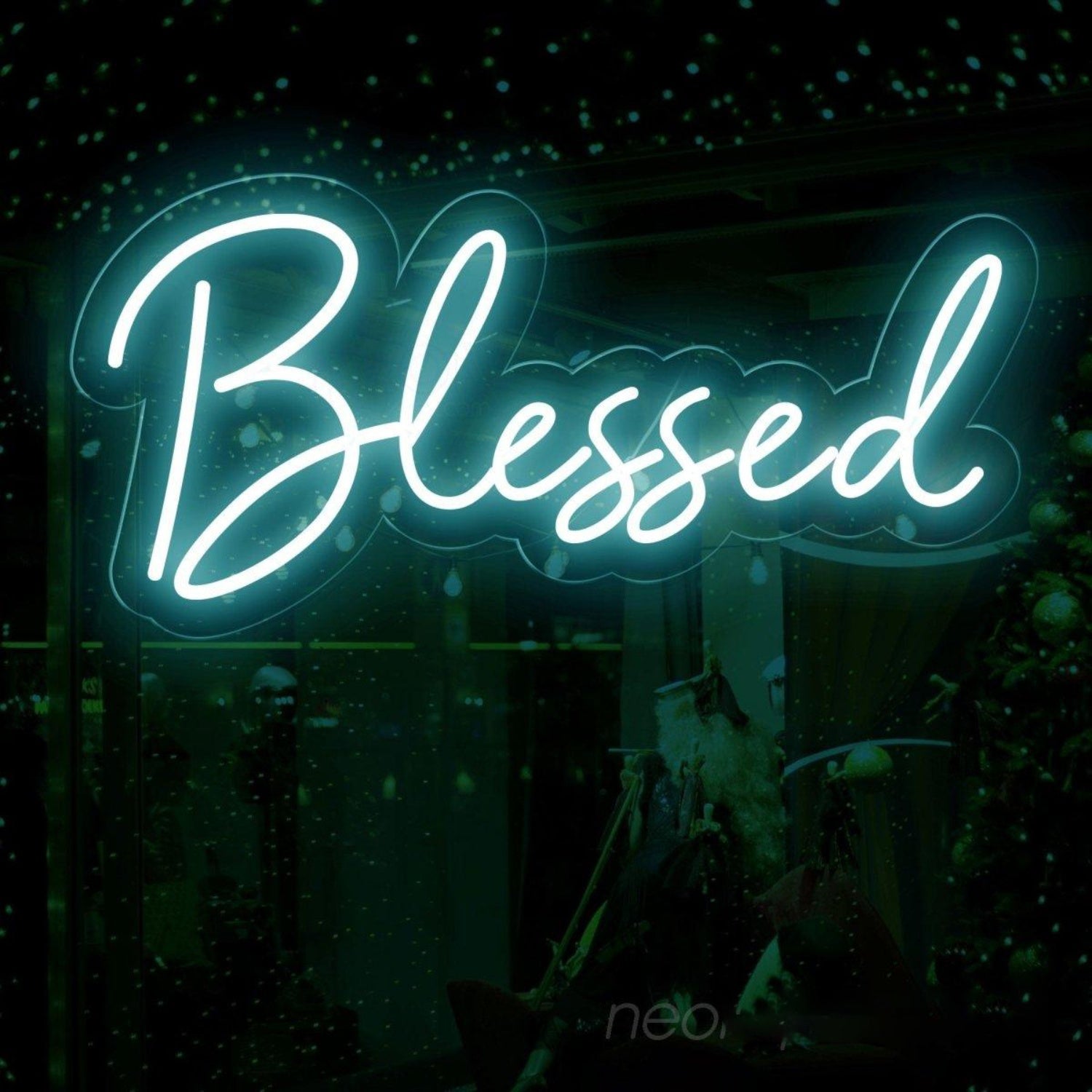 Blessed White And Pink Led Neon Sign For Festive Home Decor | Shineneon