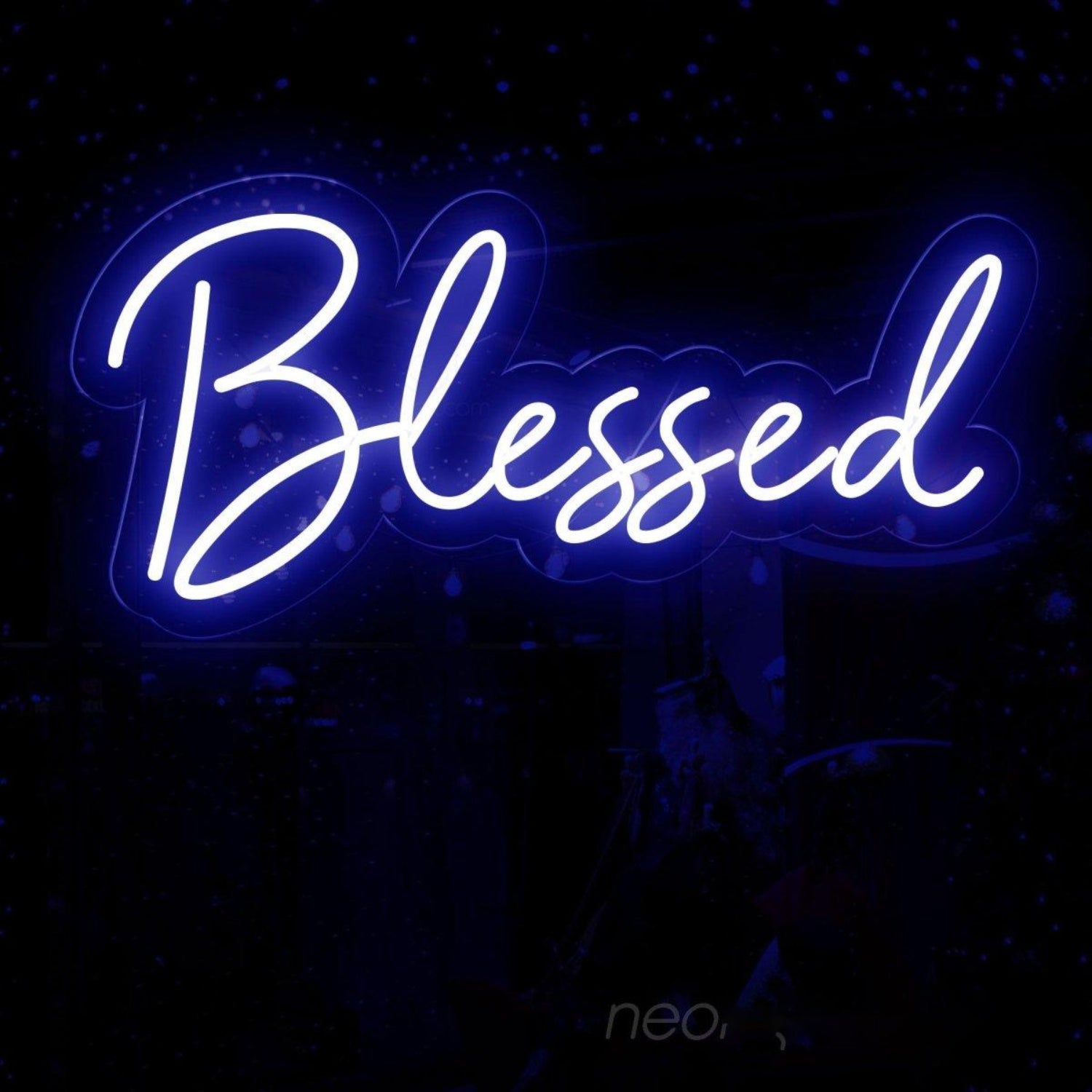 Blessed White And Pink Led Neon Sign For Festive Home Decor | Shineneon