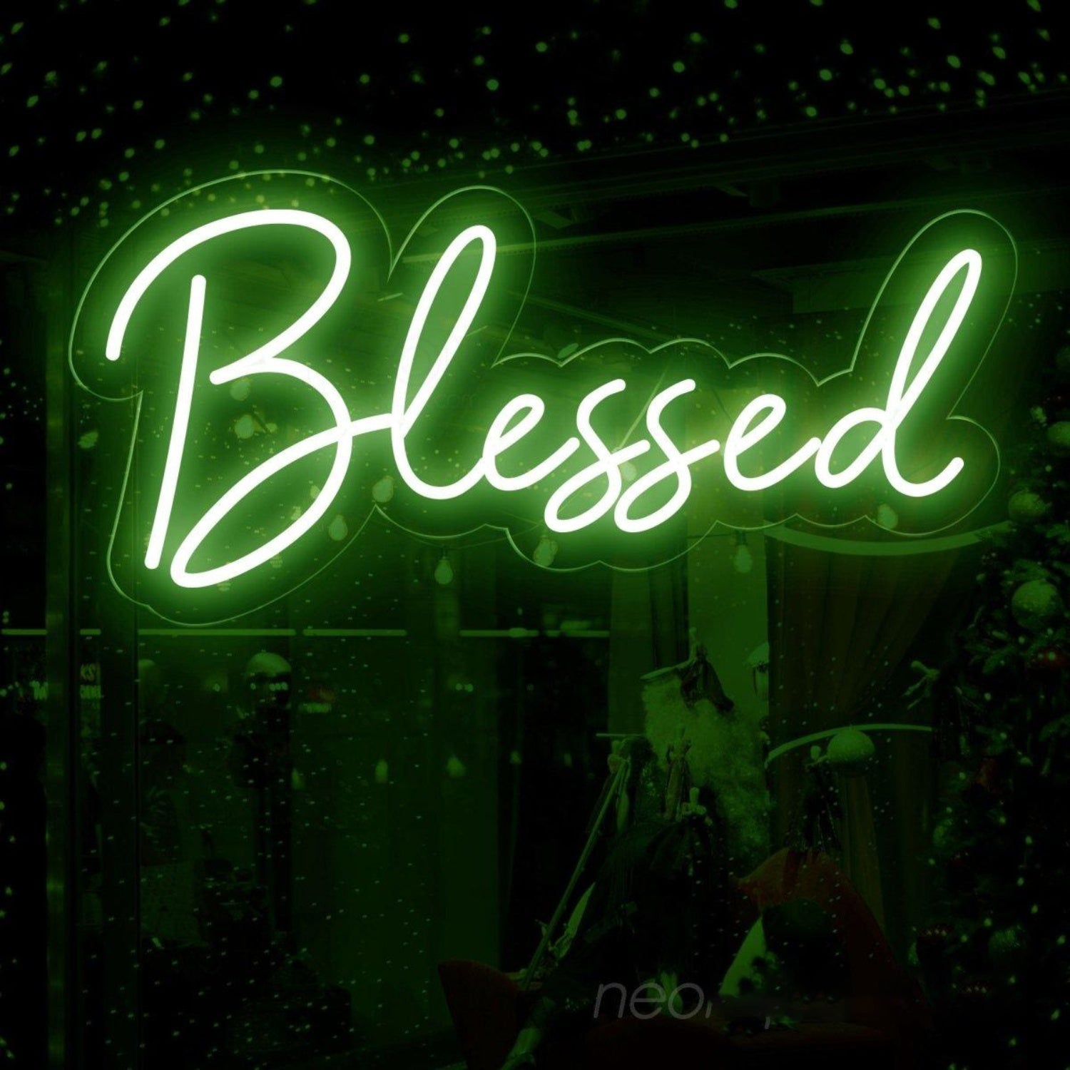 Blessed White And Pink Led Neon Sign For Festive Home Decor | Shineneon