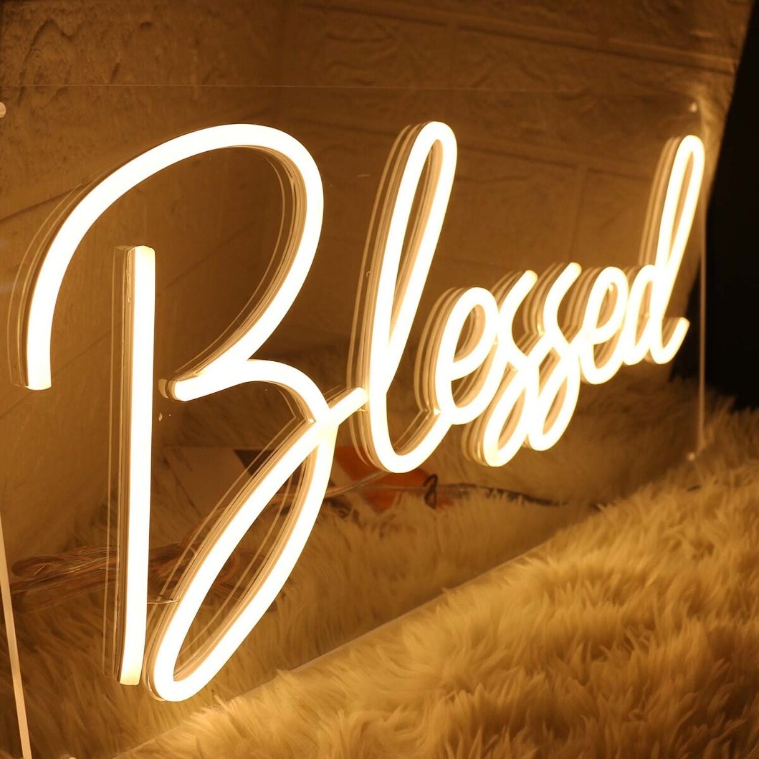 Blessed Yellow Led Neon Sign | Shineneon