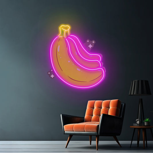 Bling Banana Led Neon Sign Light Custom Led Signs