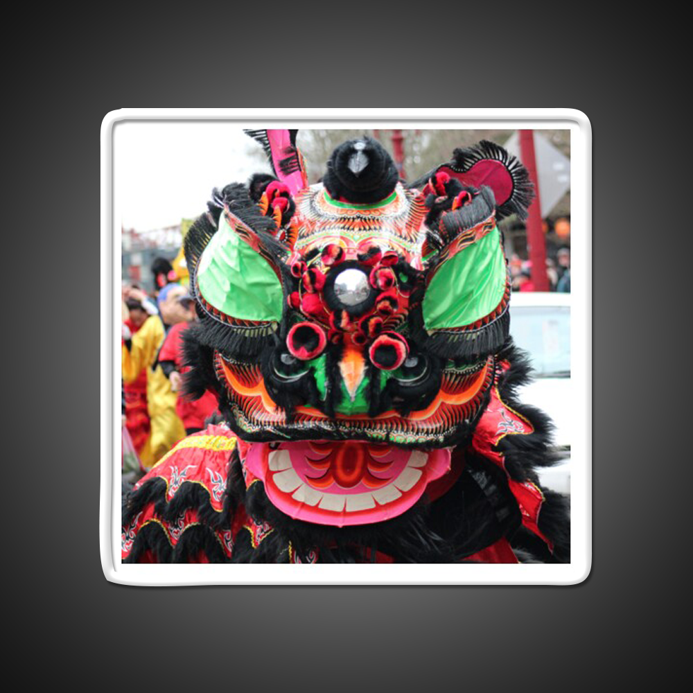Blinking Lion Dancer Asian Cultural Led Neon Sign Rgb Color - LED neon sign view 11