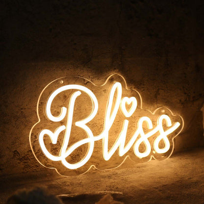 Bliss Yellow Led Neon Sign - Shineneon