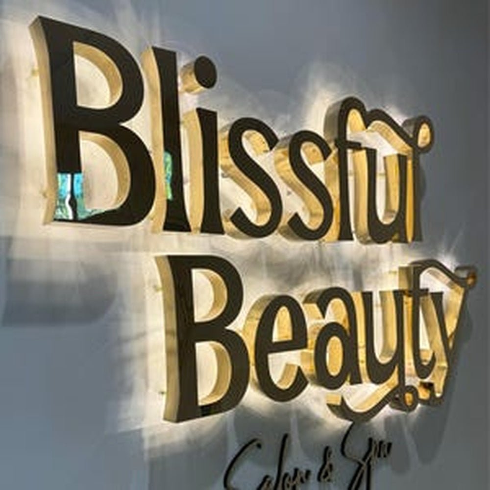 Blissful Beauty Color Spa 3D Backlit Channel Letters Led Light Sign - Shineneon
