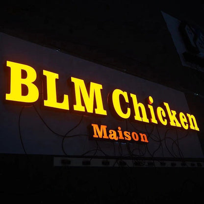 Blm Chicken Maison 3D Frontlit Channel Letters Led Light Sign - Shineneon