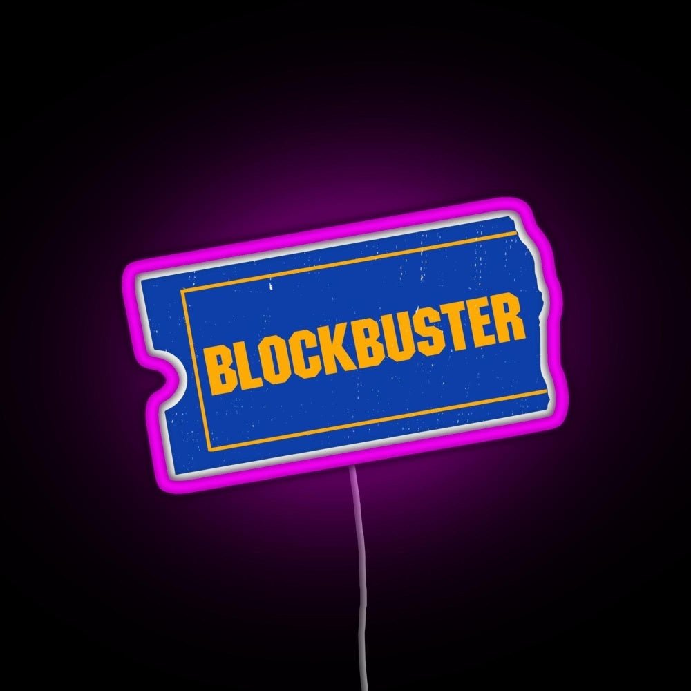 Blockbuster Video Logo Rgb Led Neon Sign Pop Wall Art - Shineneon
