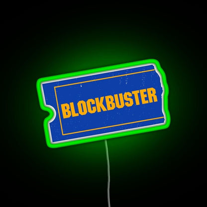 Blockbuster Video Logo Rgb Led Neon Sign Pop Wall Art - Shineneon