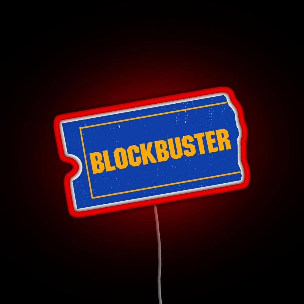 Blockbuster Video Logo Rgb Led Neon Sign Pop Wall Art - Shineneon