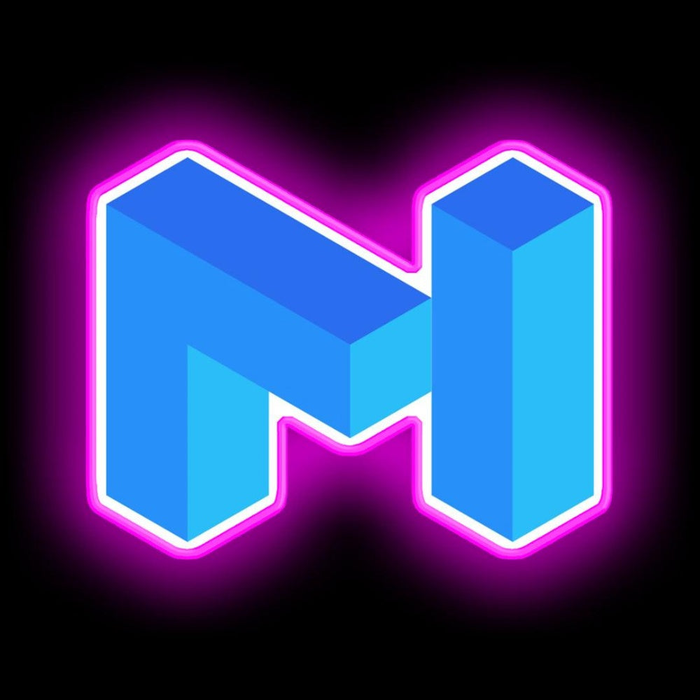 Blockchain Matic Network Neon Gift Neon Sign - Size and dimension reference
