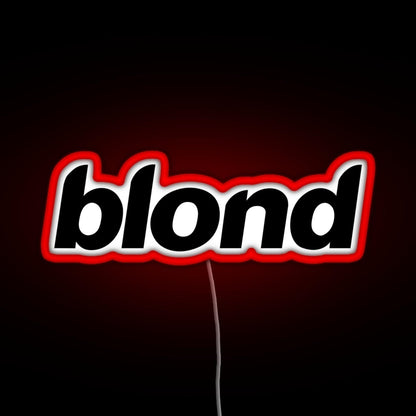 Blond Rgb Neon Sign - LED neon sign close-up detail