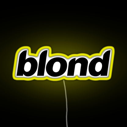 Blond Rgb Neon Sign - Size and dimension reference