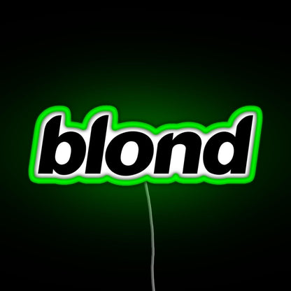 Blond Rgb Neon Sign - LED neon sign view 7