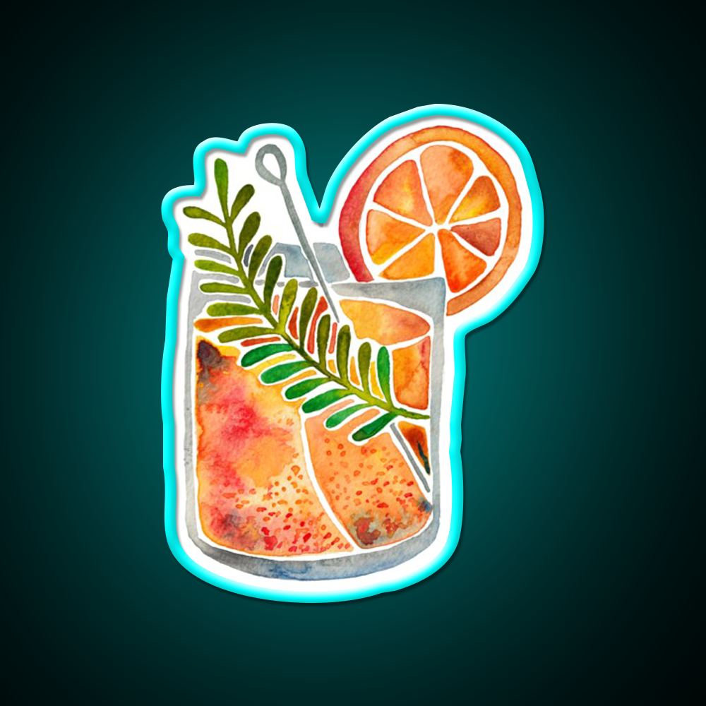 Blood Orange Tequila Sunrise Party Drink Tequila Led Neon Sign Rgb Color