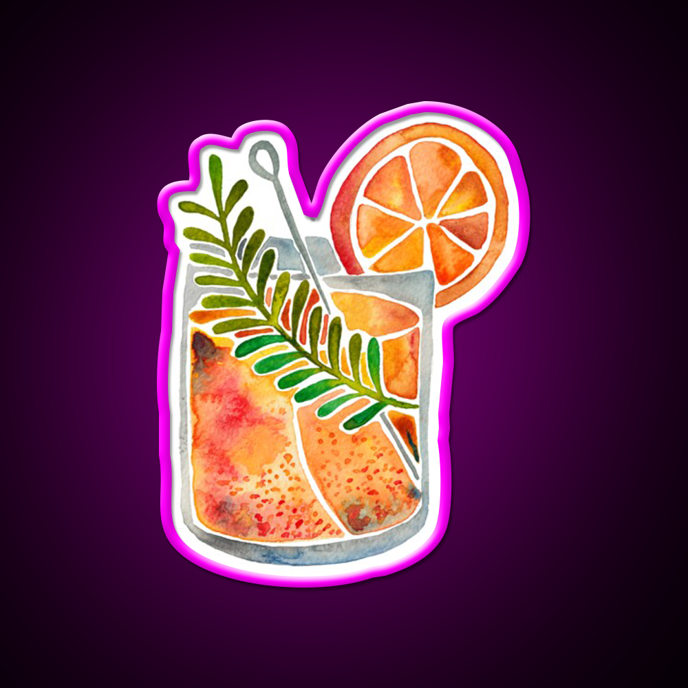 Blood Orange Tequila Sunrise Party Drink Tequila Led Neon Sign Rgb Color