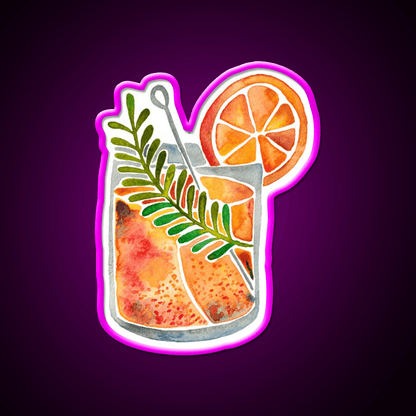 Blood Orange Tequila Sunrise Party Drink Tequila Led Neon Sign Rgb Color - Shineneon