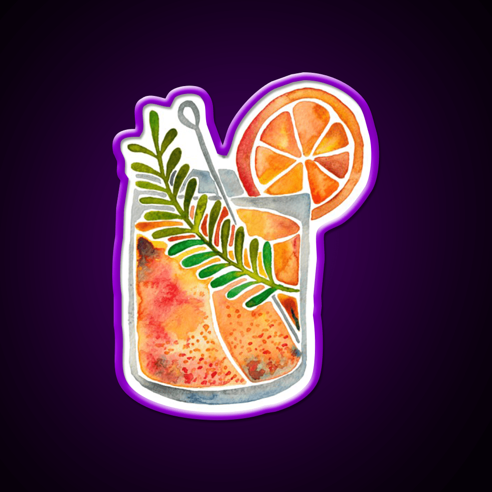 Blood Orange Tequila Sunrise Party Drink Tequila Led Neon Sign Rgb Color - Shineneon