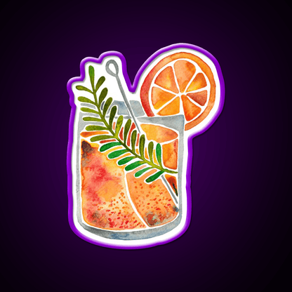 Blood Orange Tequila Sunrise Party Drink Tequila Led Neon Sign Rgb Color - Shineneon
