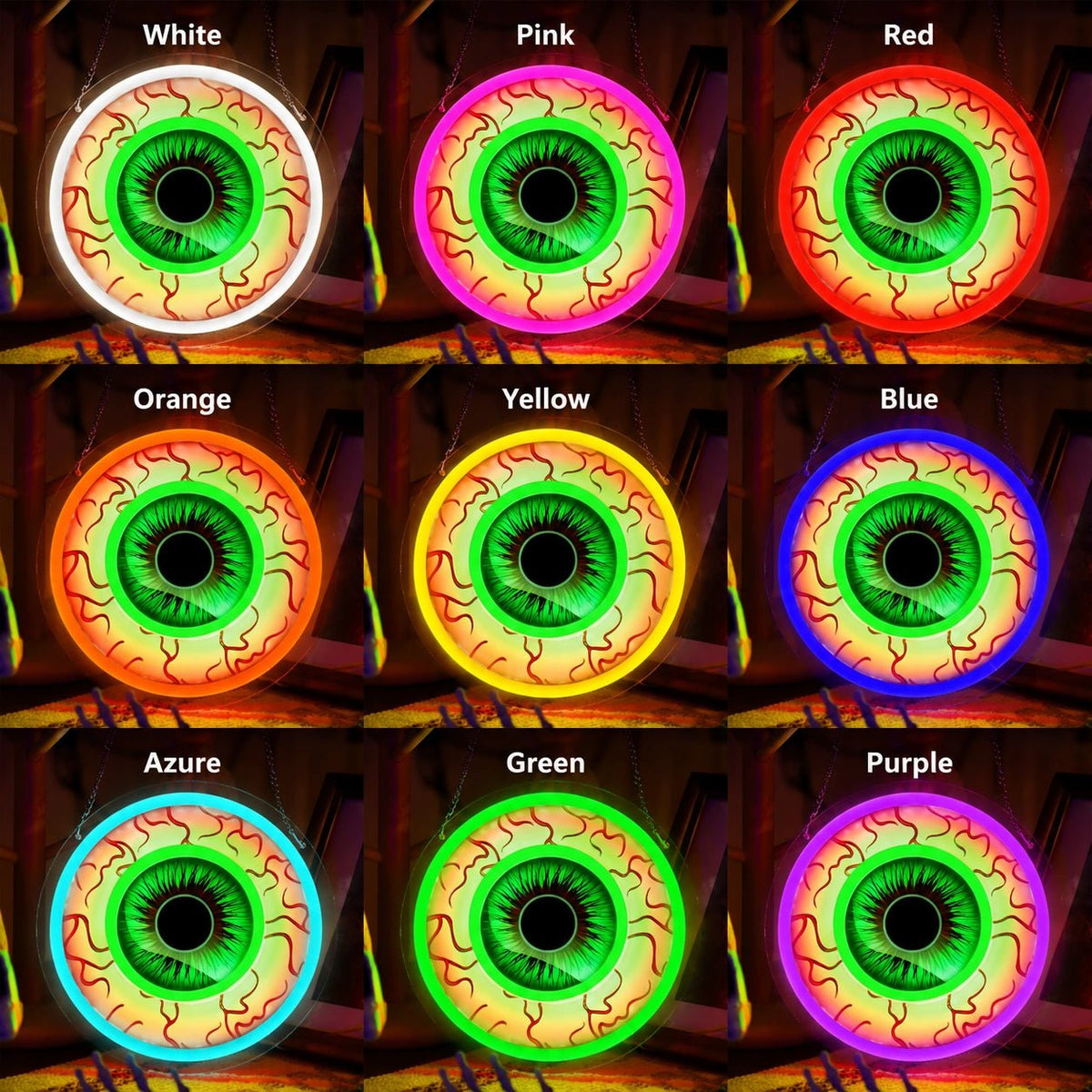 Bloodshot Eyeball LED Neon Sign - Shineneon