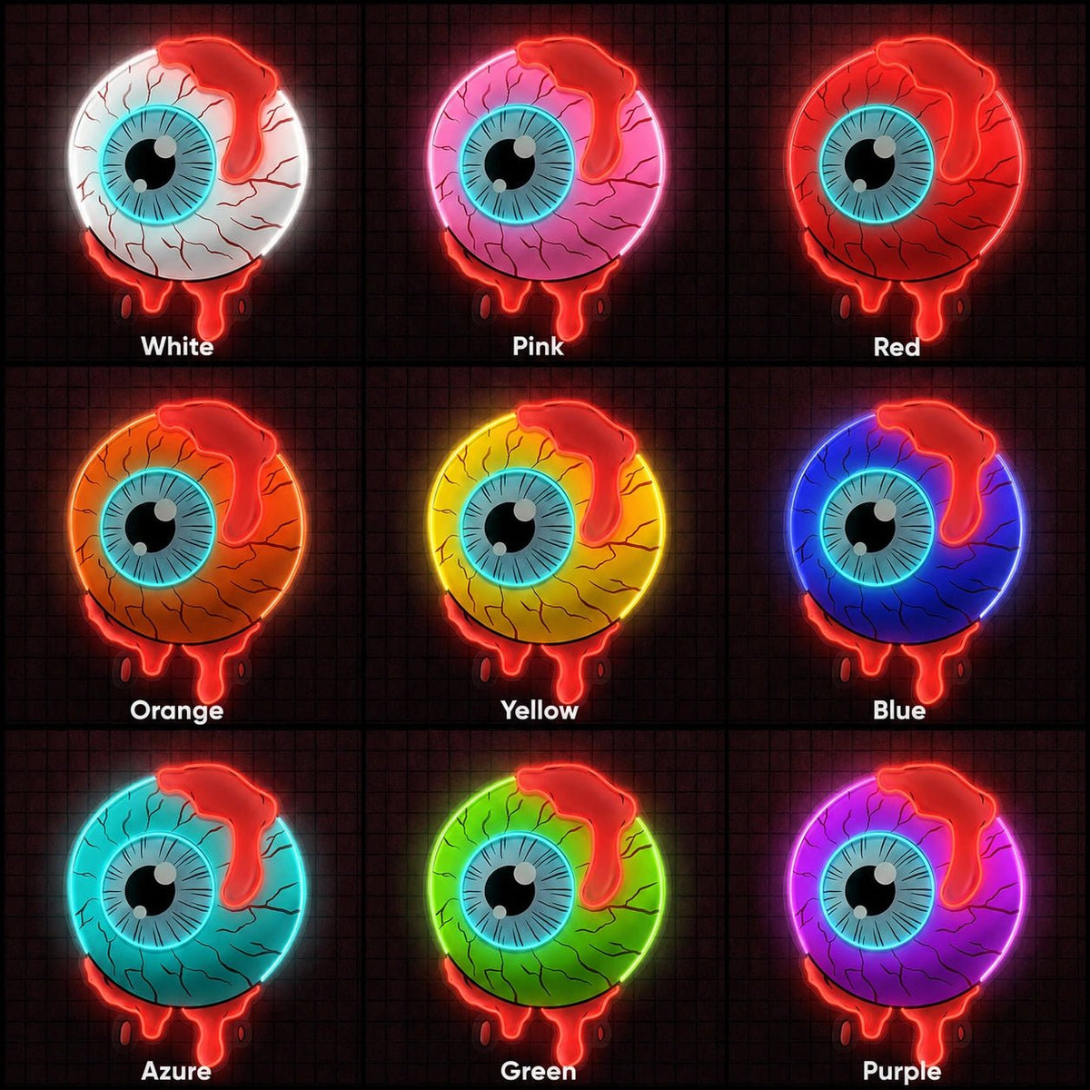 Bloody Eyeball LED Neon Sign - Shineneon
