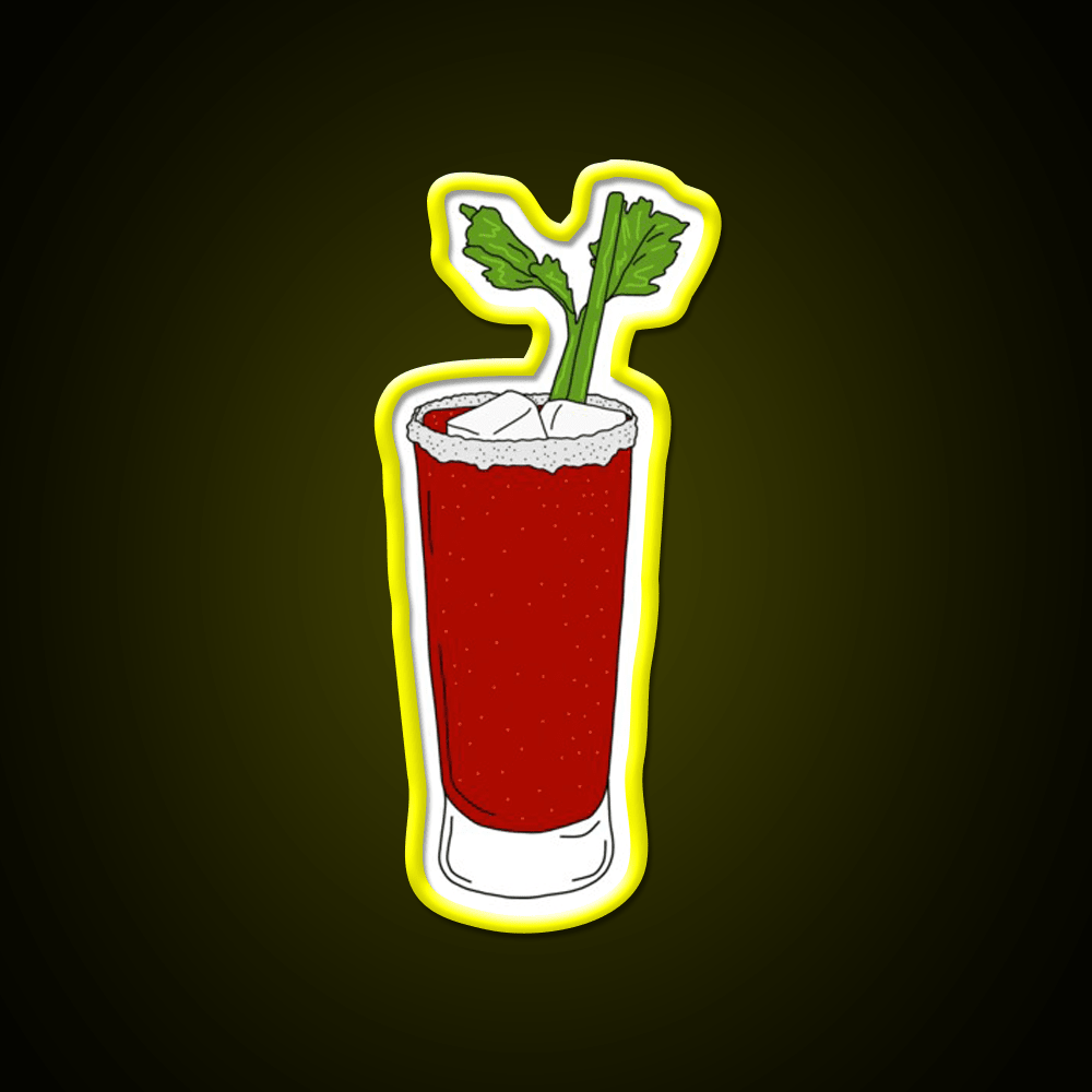 Bloody Mary Cocktail Bar Decor Led Neon Sign Rgb Color - Shineneon