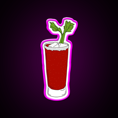 Bloody Mary Cocktail Bar Decor Led Neon Sign Rgb Color - Shineneon