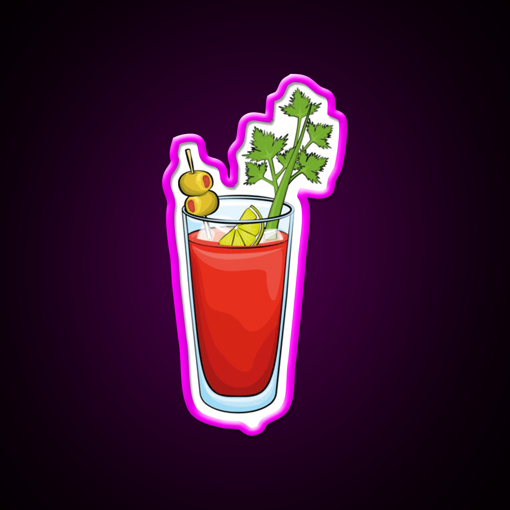Bloody Mary For Cocktail Mary Lover Cocktail Bar Decor Led Neon Sign Rgb Color - Shineneon