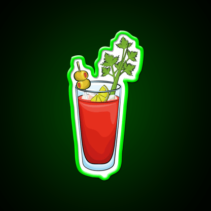 Bloody Mary For Cocktail Mary Lover Cocktail Bar Decor Led Neon Sign Rgb Color - Shineneon