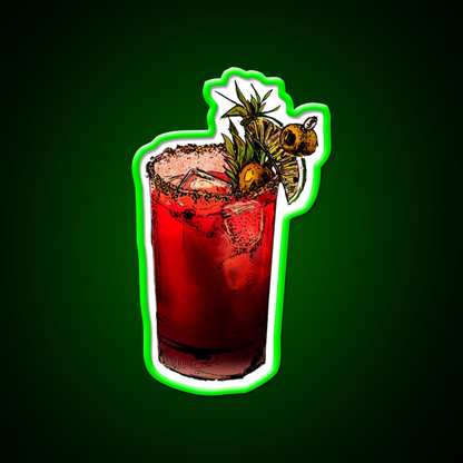 Bloody Mary Inked Cocktail Bar Decor Led Neon Sign Rgb Color - LED neon sign view 8