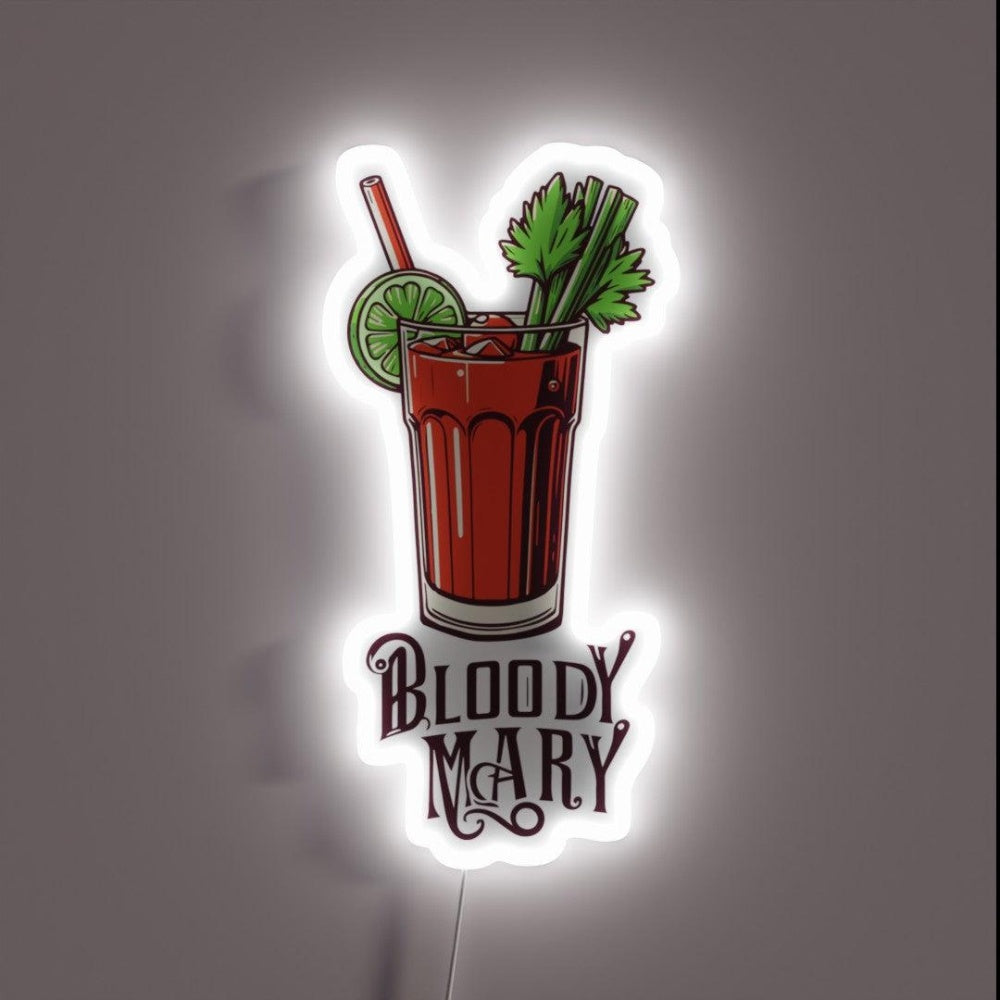 Bloody Mary Rgb Led Neon Sign - Custom LED neon sign front view