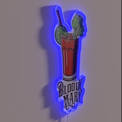 Bloody Mary Rgb Led Neon Sign - LED neon sign close-up detail