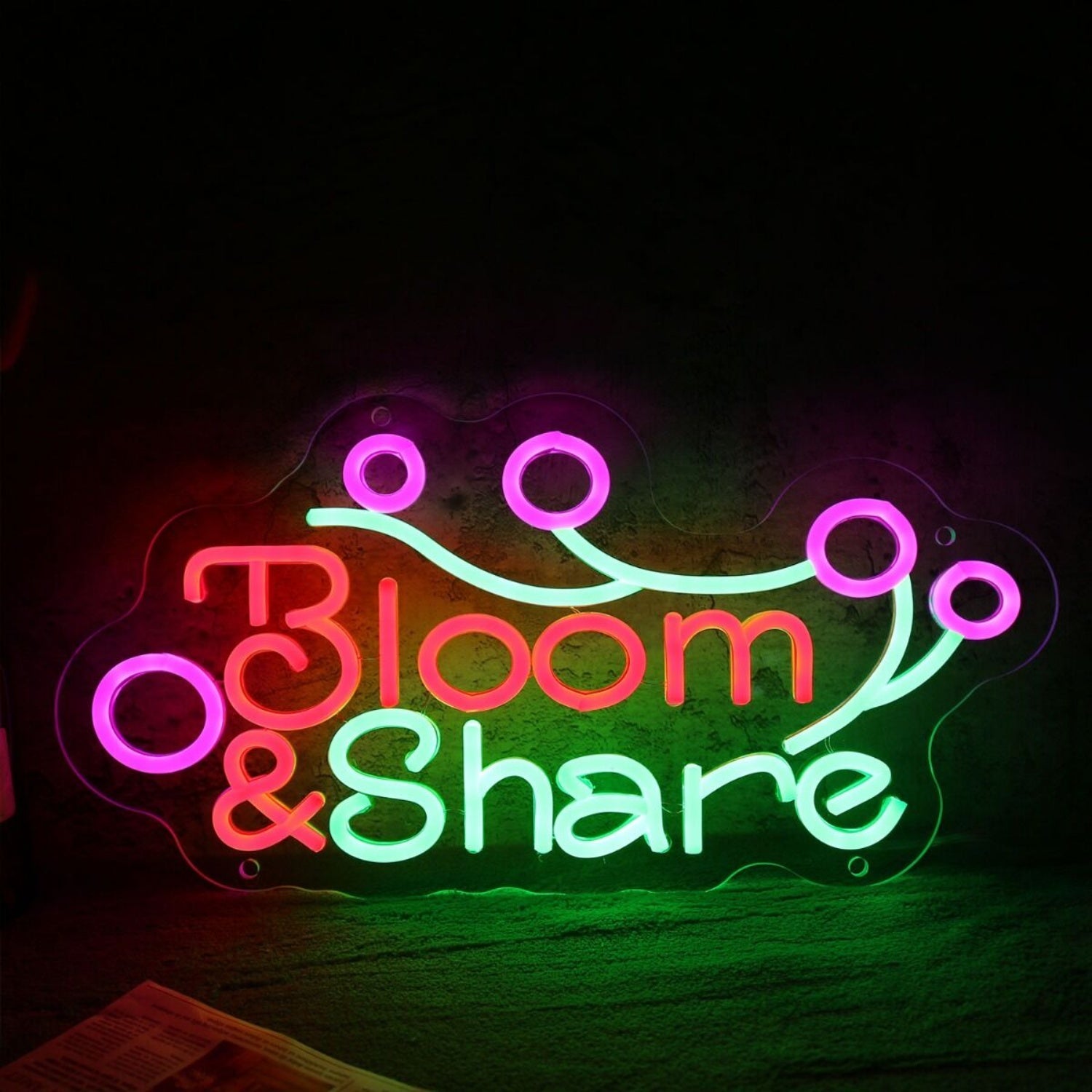 Bloom And Share Neon Sign | Shineneon