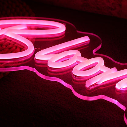Bloom Bar Red Led Neon Sign Wall Art - Shineneon