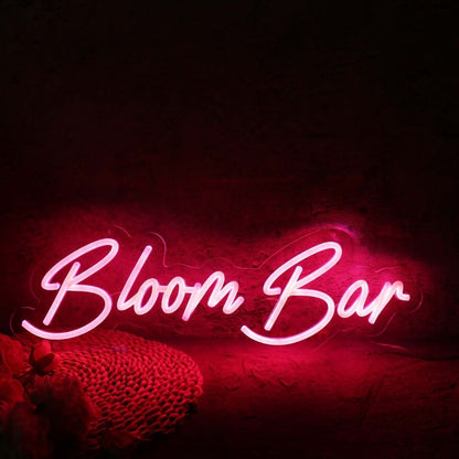 Bloom Bar Red Led Neon Sign Wall Art - Shineneon