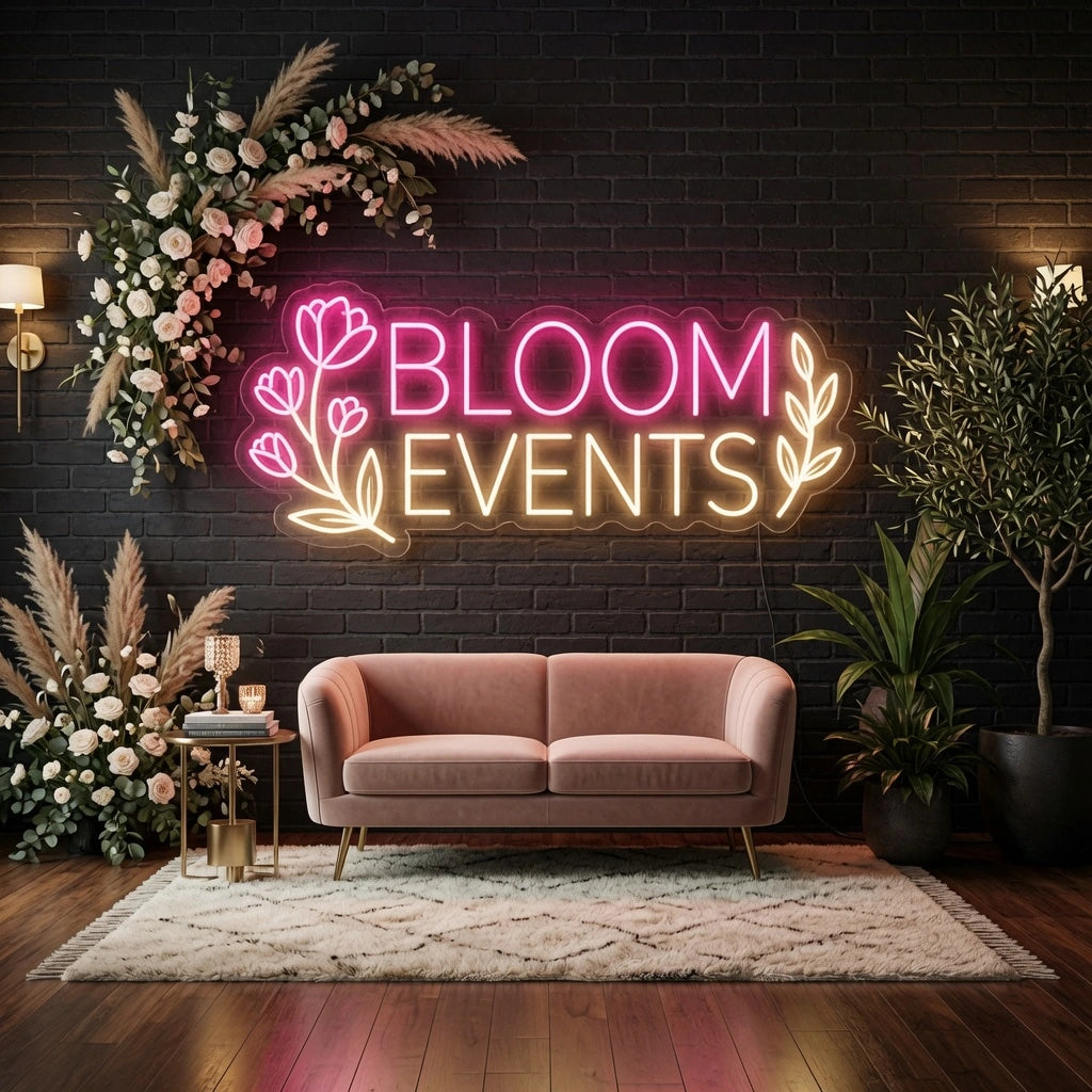 Bloom Events LED Neon Sign - 02 High-Converting Product Image