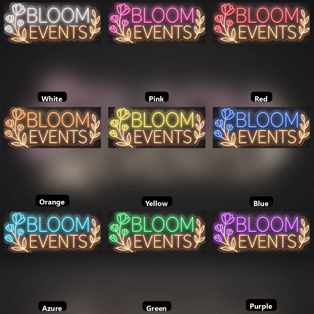 Bloom Events LED Neon Sign - Shineneon