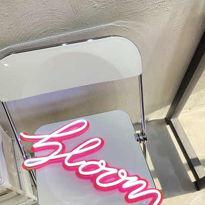 Bloom Lettering Handcraft Wall Hanging Led Neon Sign Wall Art | Shineneon