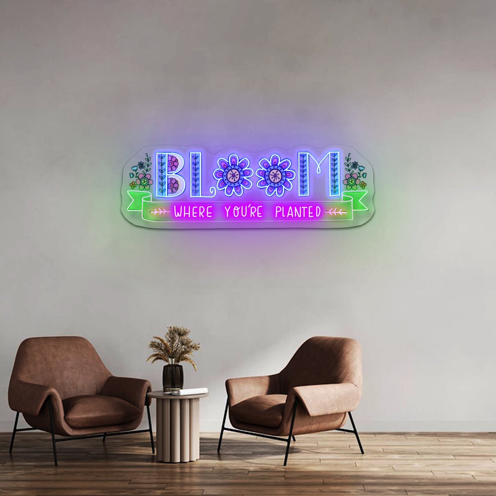 Bloom Where Youre Planted Neon Signs For Custom Led Neon Signs - Shineneon