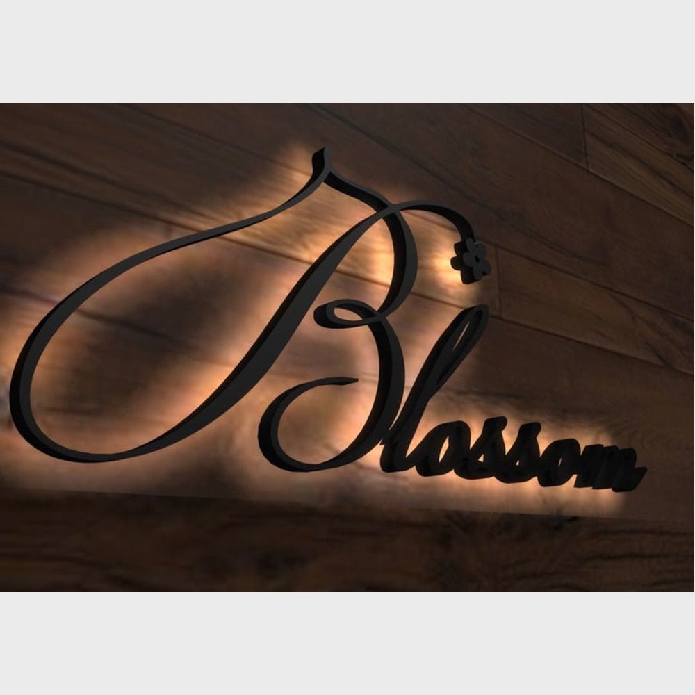 Blossom 3D Backlit Channel Letters Led Light Sign - Shineneon