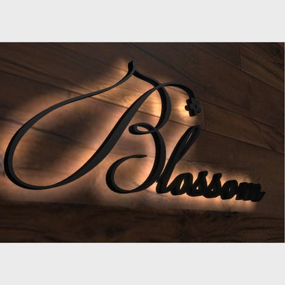 Blossom 3D Backlit Channel Letters Led Light Sign - Shineneon