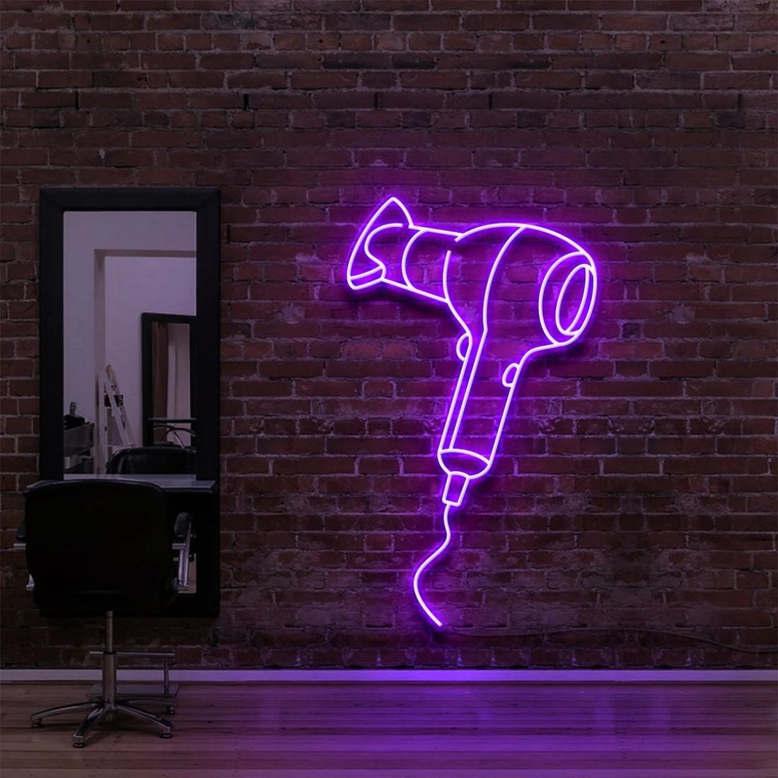 Blowdryer Led Sign Business Neon Sign