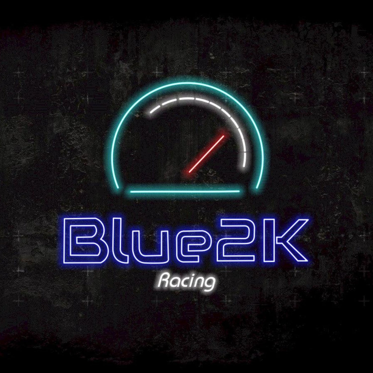Blue 2k Racing Speedometer Led Neon Sign For Racing Club Game Room Decor | Shineneon
