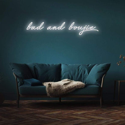 Blue Bad And Boujie Led Neon Sign For Modern Home Decor | Shineneon