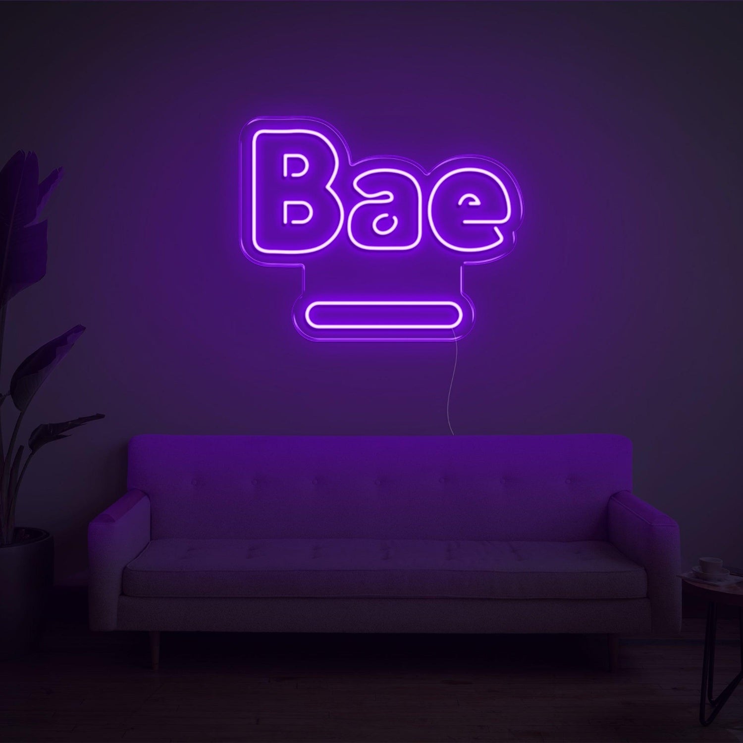 Blue Bae Led Neon Sign For Home Cafe Decor | Shineneon